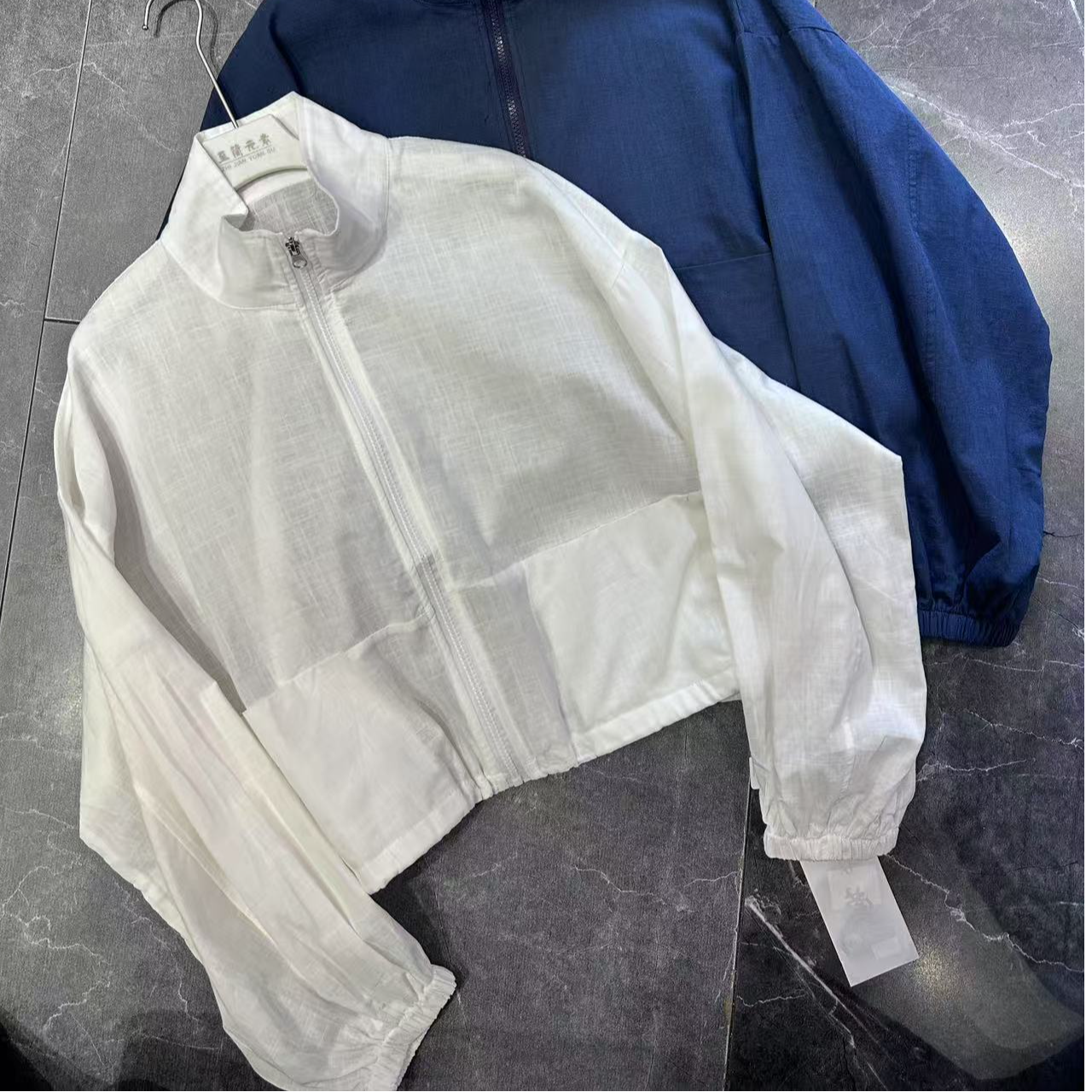 至简款防晒女短款立领拉链短外套上衣薄款速干运动开衫纯色