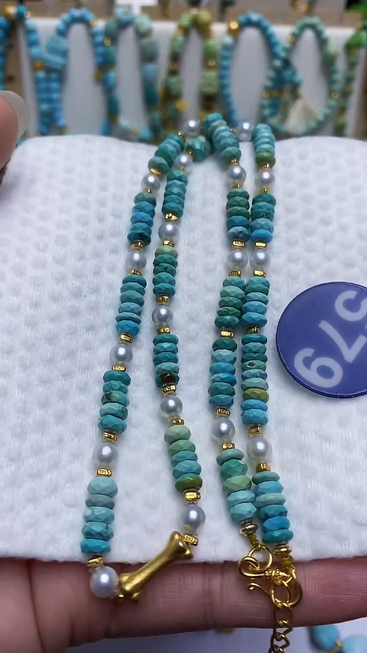 【闪购商品】绿松石项链银S925镶嵌579