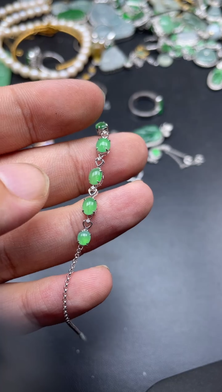 【闪购商品】翡翠手链未镶嵌foce寄售商品不退不换