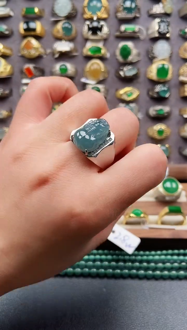 未镶嵌戒指翡翠天然A货翡翠