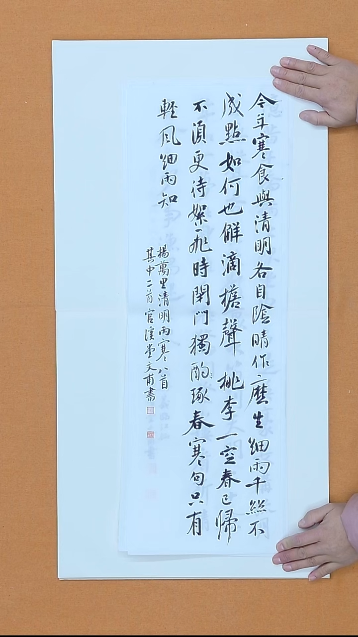 书法杨仁根 （文甫）江西理S 22*68  软片   （册页为展示效果