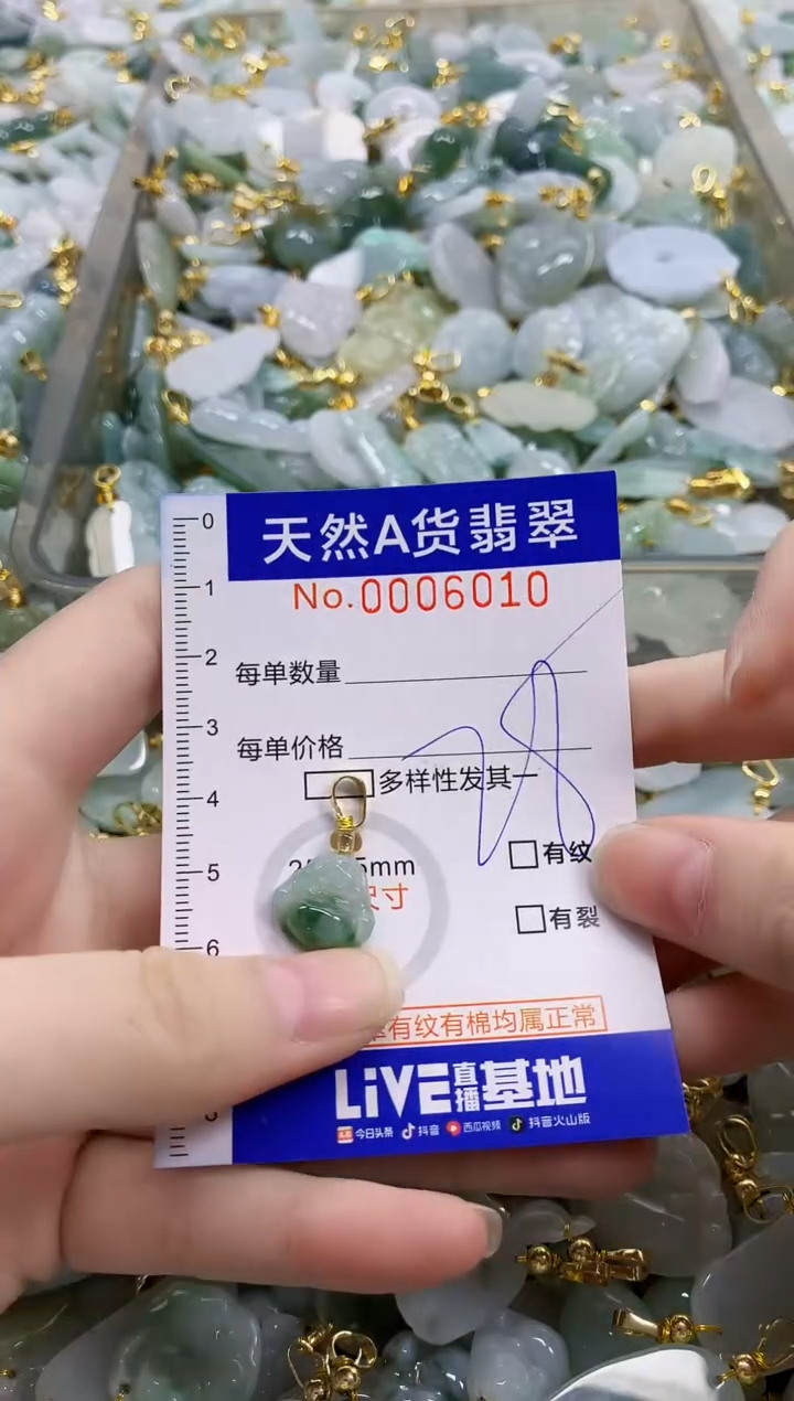 颈饰未镶嵌翡翠天然A货翡翠