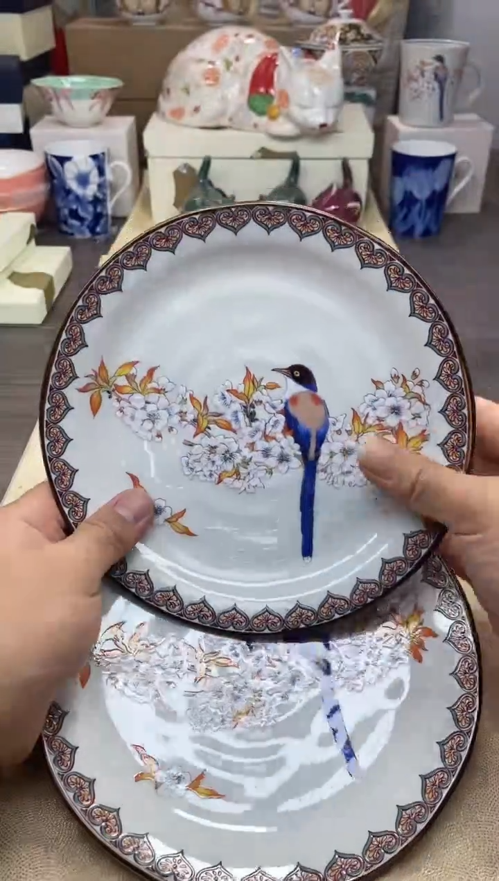 【闪购商品】茶具耐高温全品全新 （山樱鸟圆盘 ）