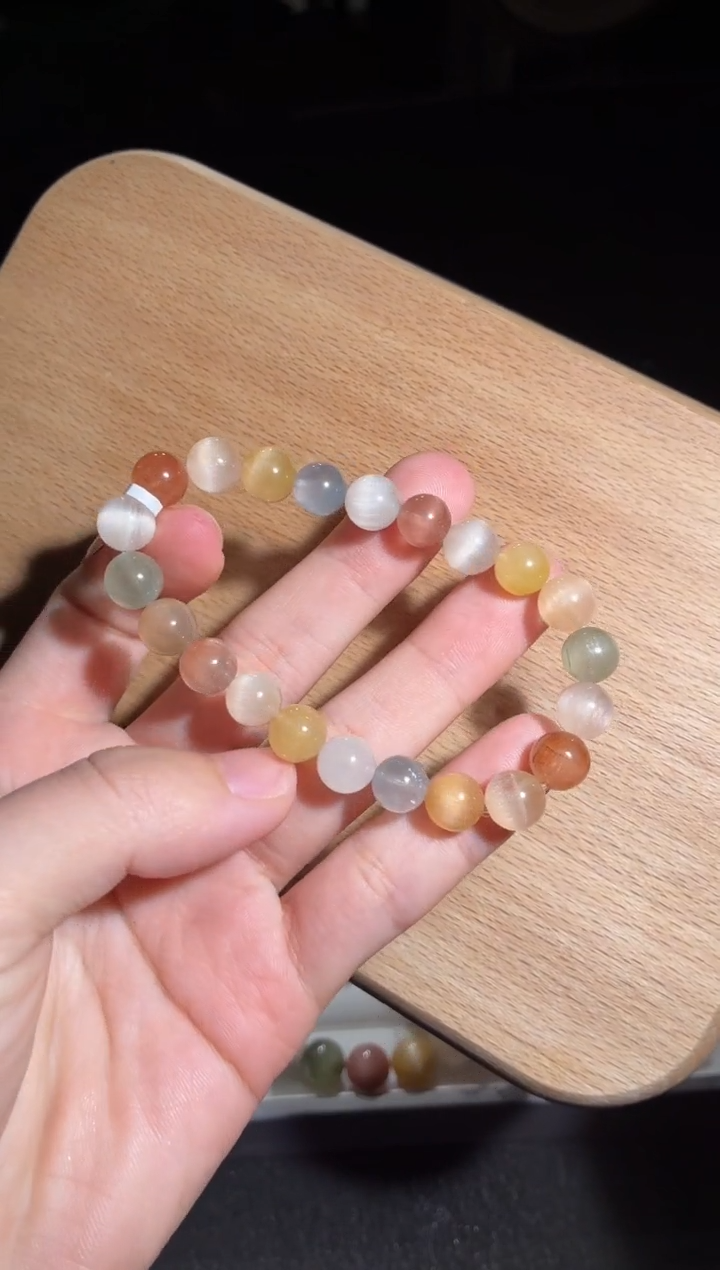 未镶嵌手链水晶195号多样性发一B 8+