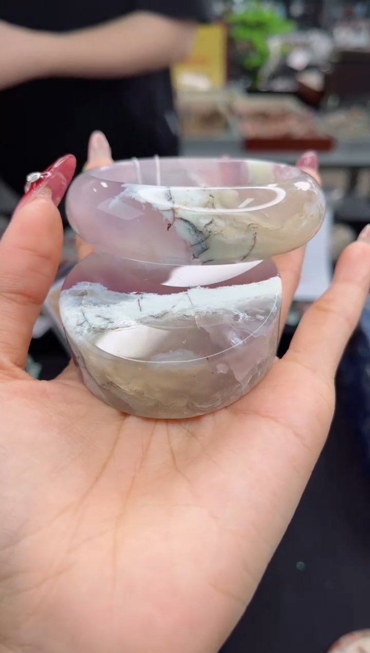 【闪购商品】石英质玉手镯未镶嵌59圈口（赠品镯心）6681167