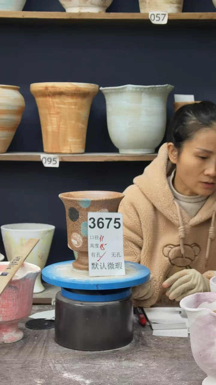 景德镇花盆默认微瑕3675