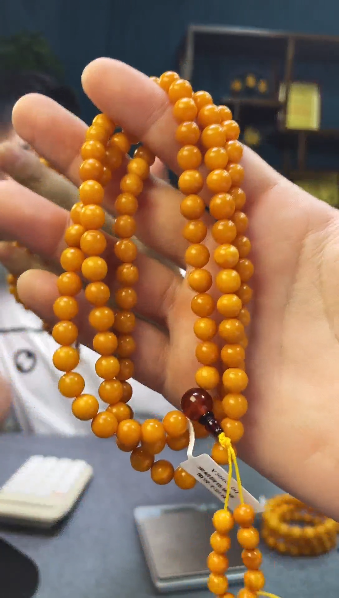 未镶嵌颈饰琥珀蜜蜡圆珠项链（多样性只发其一）