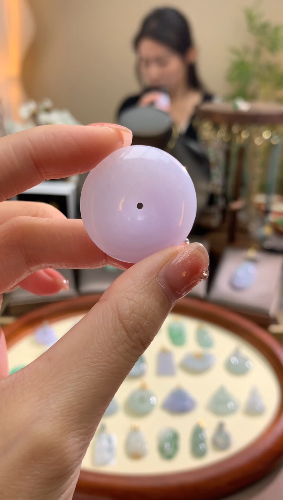 【闪购商品】翡翠颈饰未镶嵌平安扣