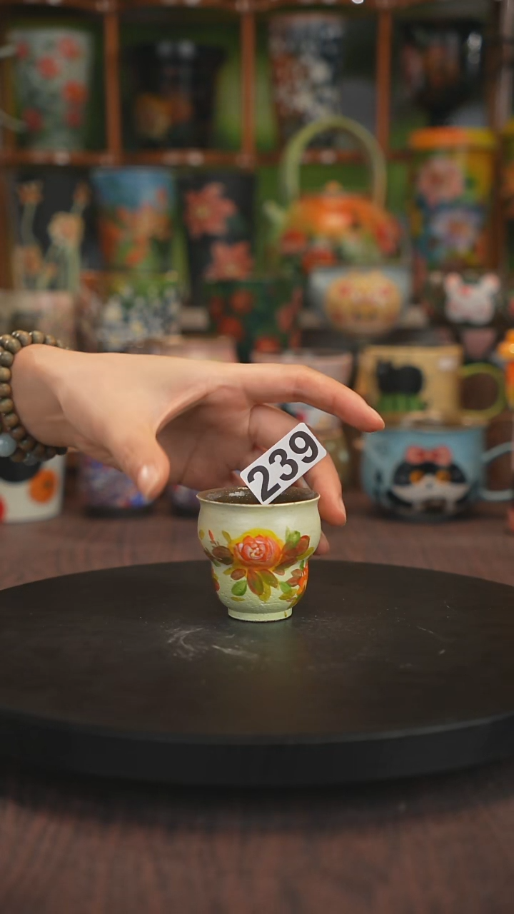 紫砂油画手绘釉下彩239