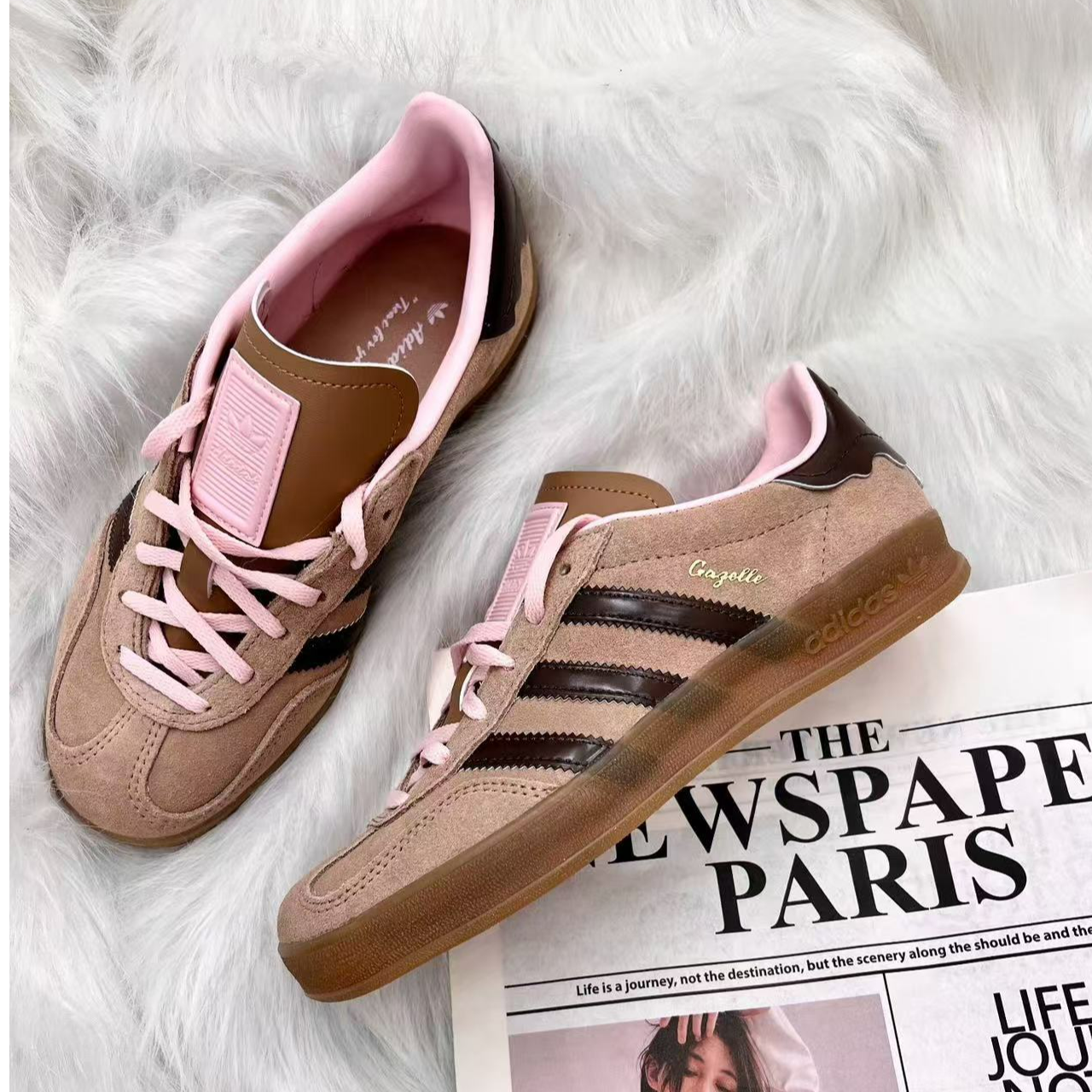 adidas/阿迪达斯三叶草GAZELLE时尚复古经典德训鞋「T头鞋」JR8028