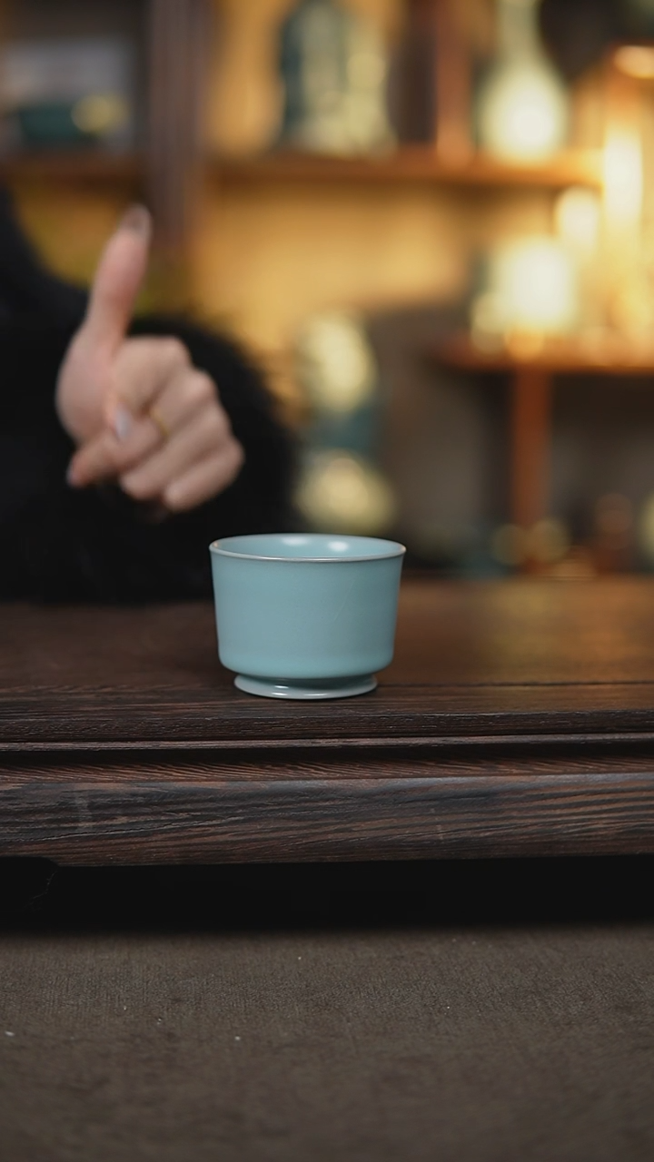 【闪购商品】杯仿古宋臻釉小融天杯瑕18