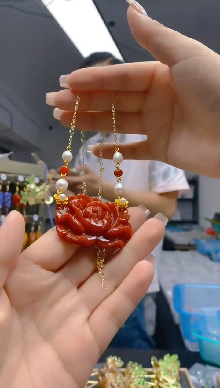 【闪购商品】翡翠耳饰合金233翡翠锁骨链