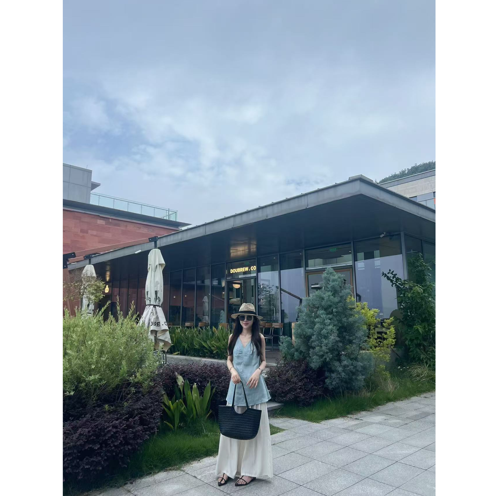 【梓铭】2899~荡荡裤～夏日Bi备慵懒风十分大阔腿呼吸裤女 