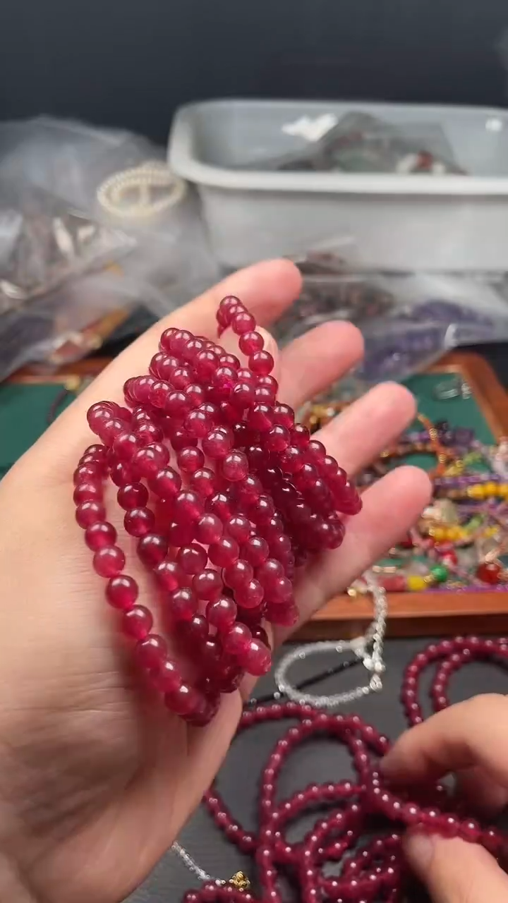 水晶手链未镶嵌多样性发货拍一发一