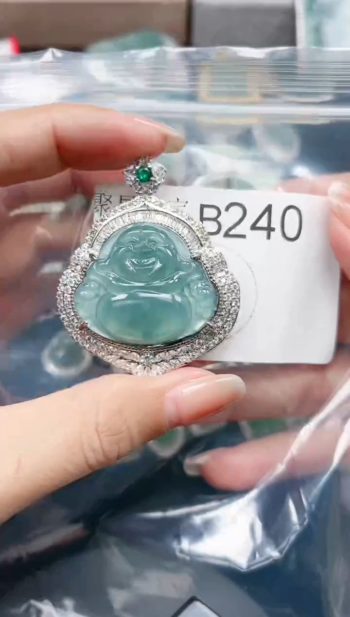【闪购商品】翡翠颈饰未镶嵌240赠皮绳