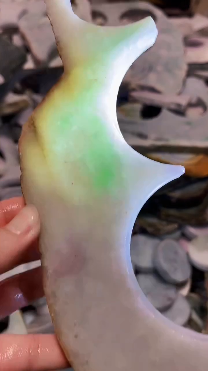 【闪购商品】翡翠颈饰未镶嵌A货白谭1880