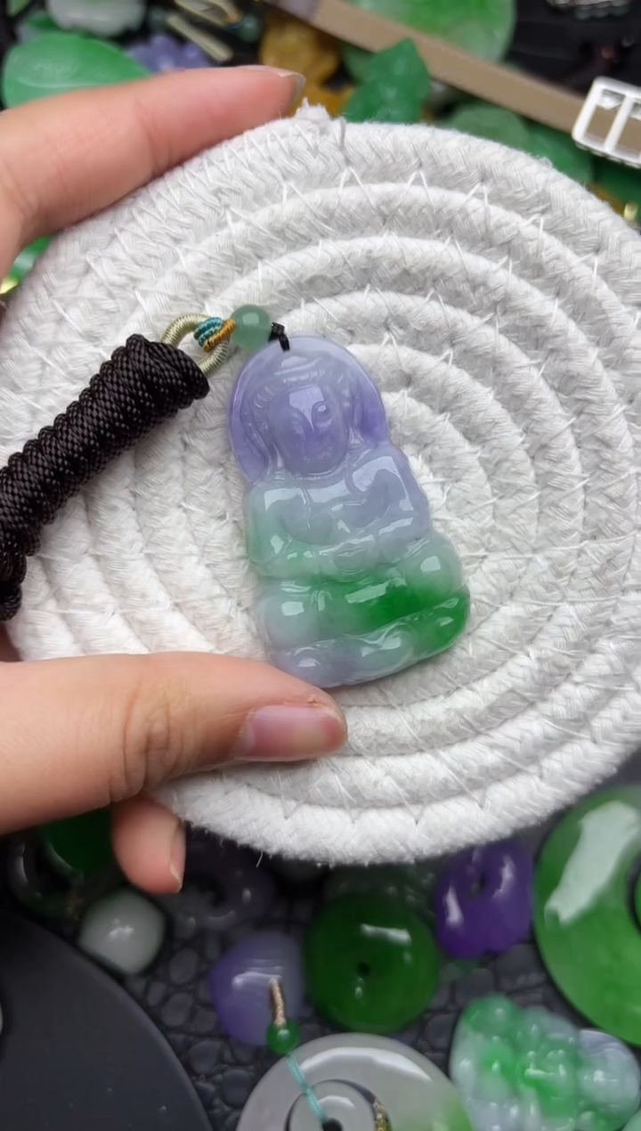 颈饰未镶嵌翡翠缅甸翡翠吊坠