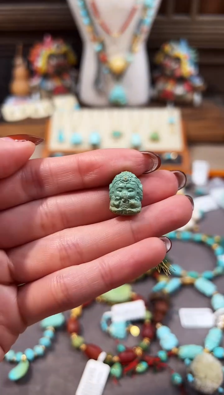 未镶嵌绿松石配饰象神