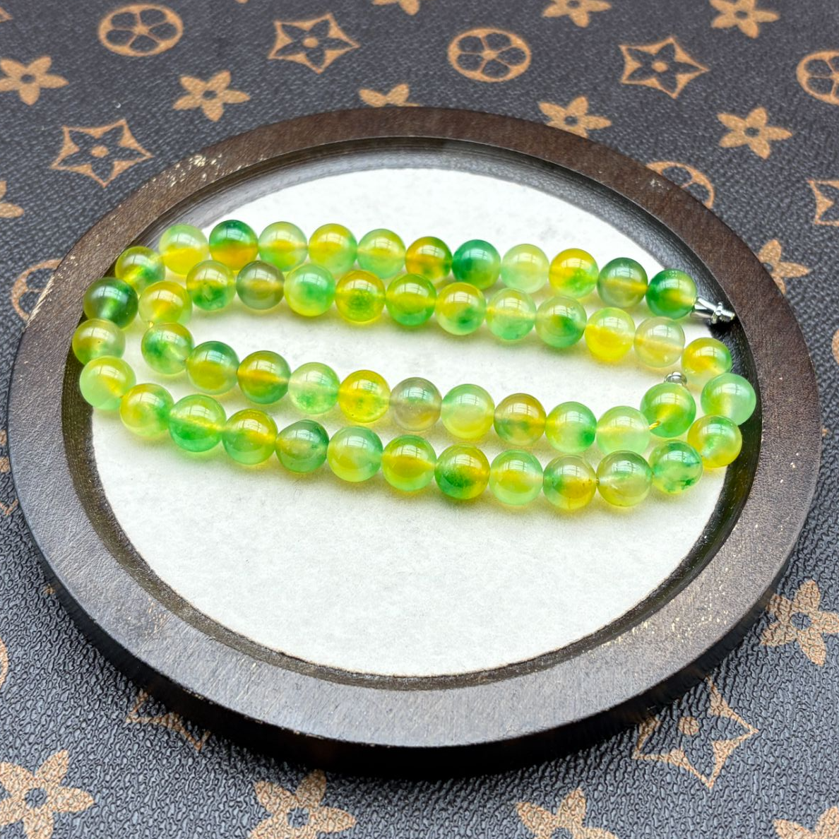 A74 黄加绿妈妈链10MM (多样性发其一)