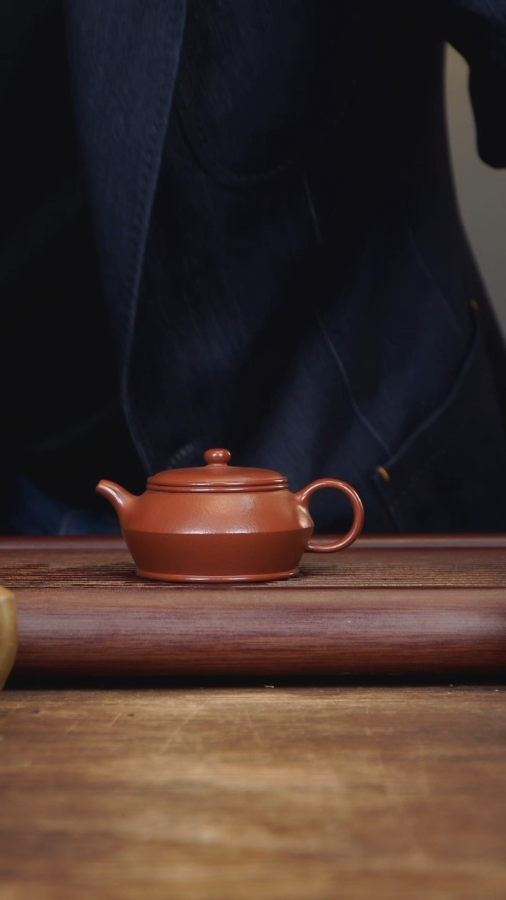 【闪购商品】紫砂茶壶120ml 全手曼殊 朱泥