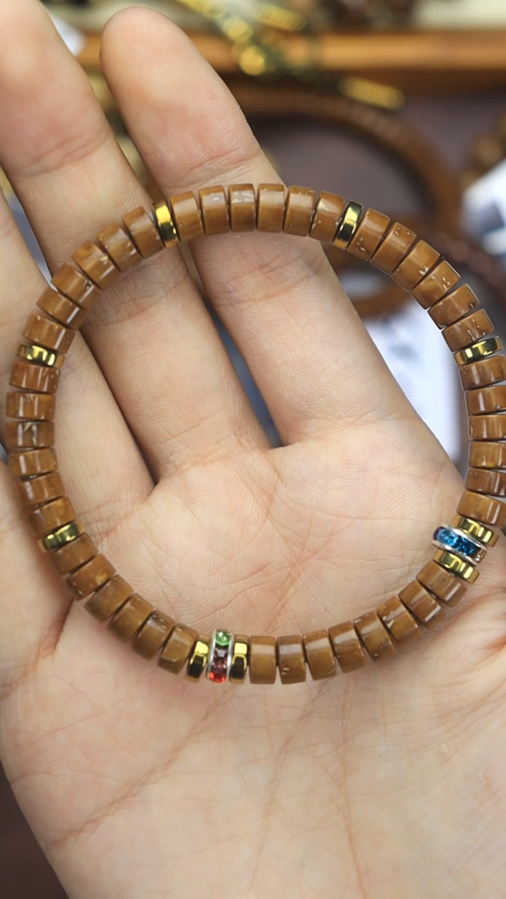 手串紫金鼠叫****好7MM纯色药片
