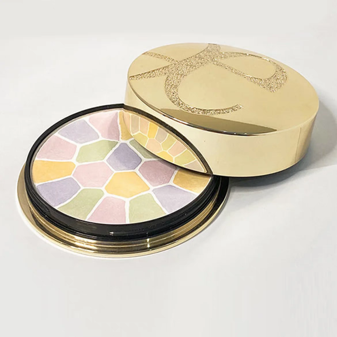 顺丰日本本土雅莉格丝ELEGANCE欢颜蜜粉饼E大饼家庭装27g