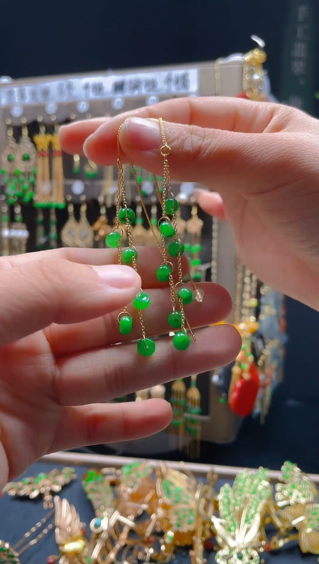 【闪购商品】翡翠耳饰合金0120翡翠饰品