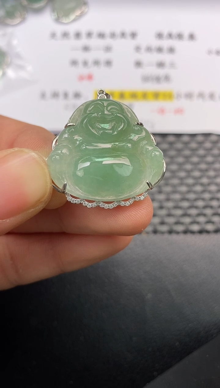 【闪购商品】翡翠颈饰银S925镶嵌挂件