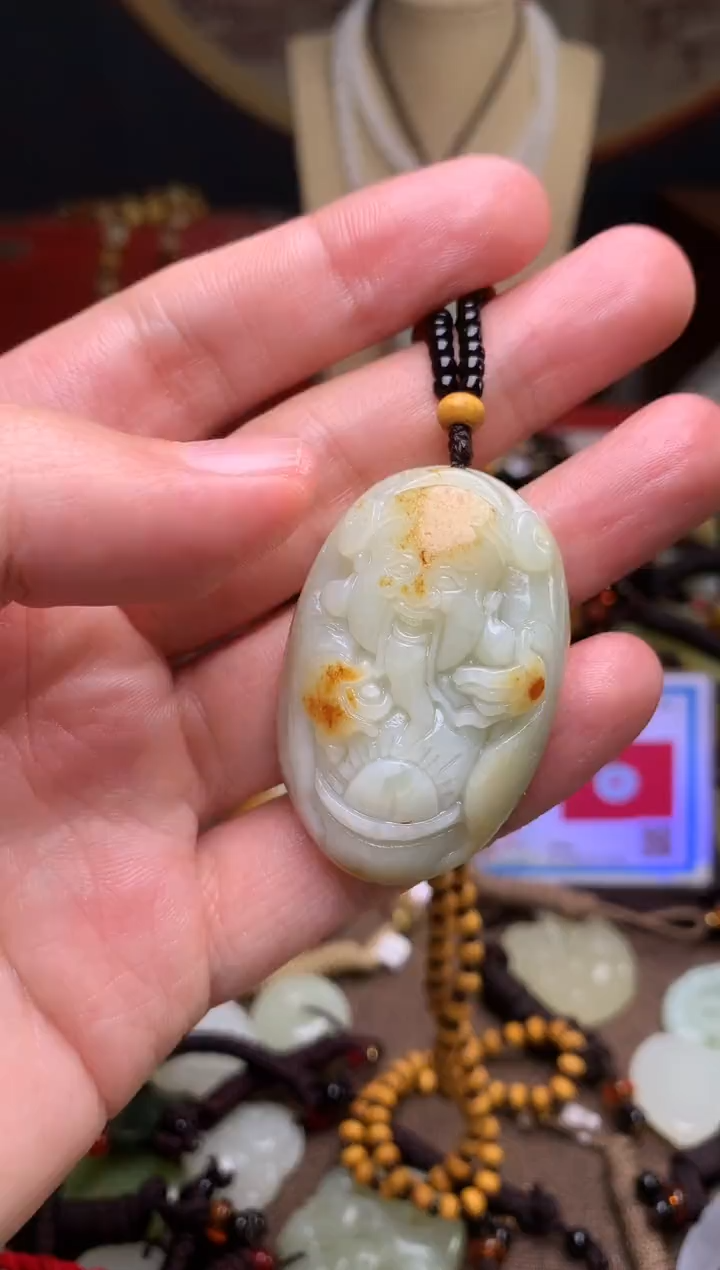 颈饰未镶嵌和田玉新疆料青海料清水和田玉吊坠