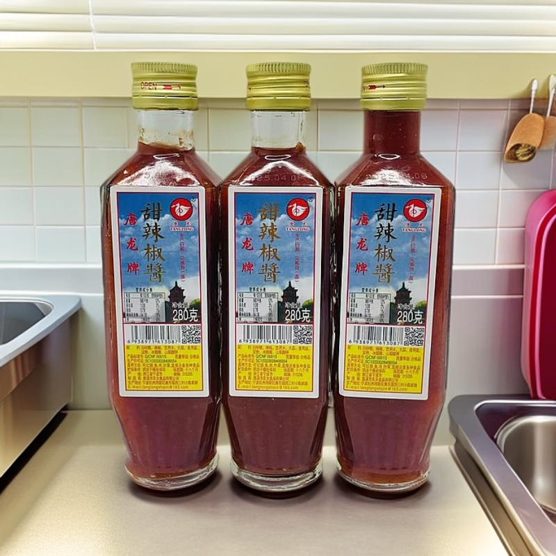 闽南回忆蘸料儿时记忆肉粽搭档原石狮唐龙产品甜辣椒酱280g*3瓶
