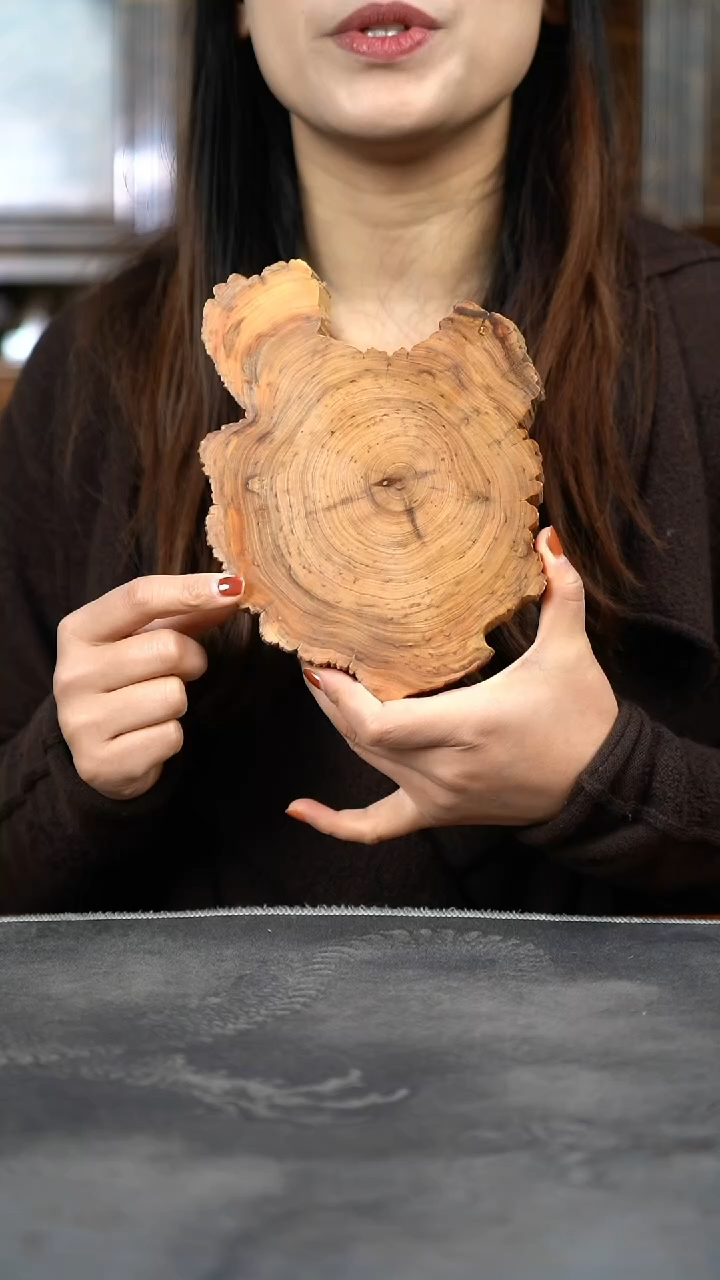 【闪购商品】柏木（崖柏）木雕524淳化黑油香片壶承