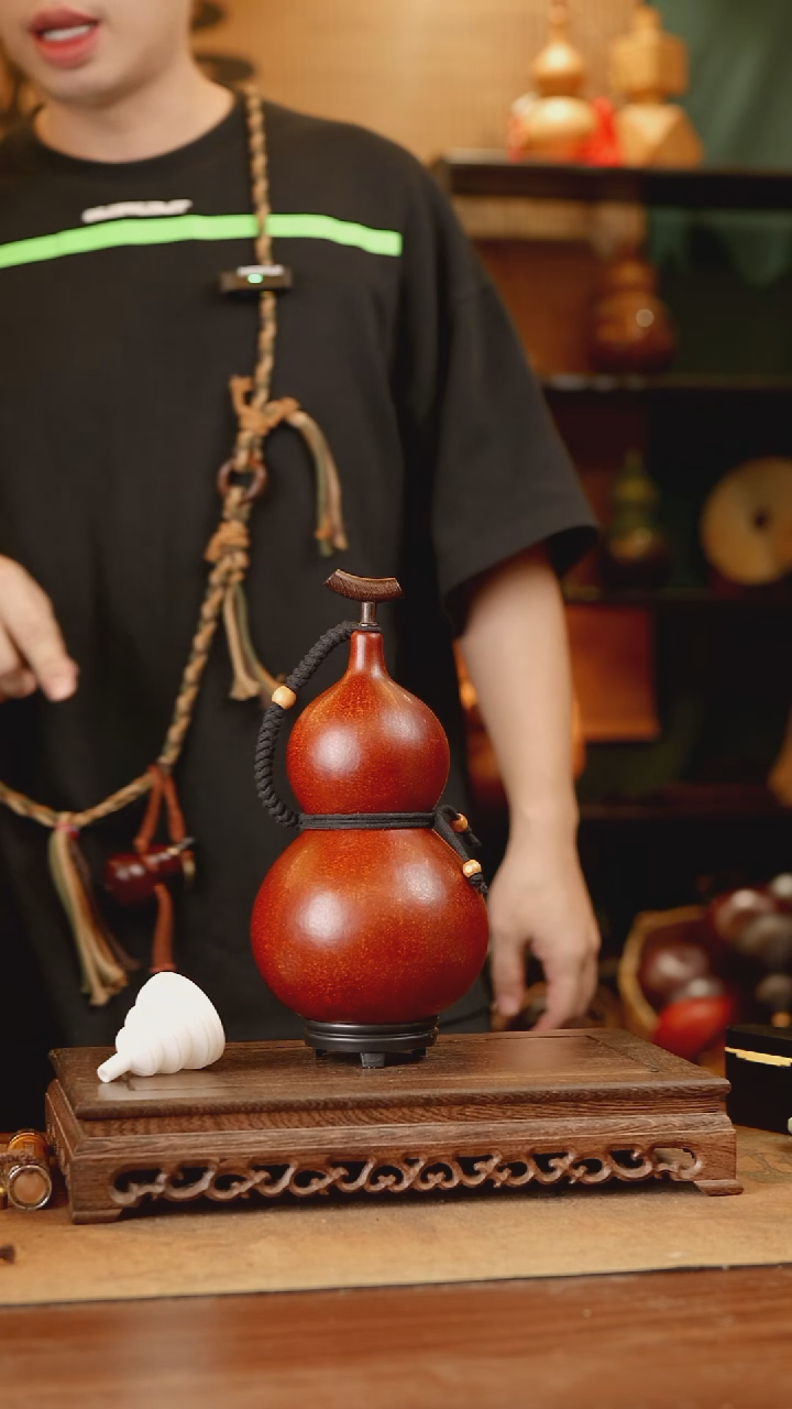 15号精品天然大漆酒葫芦一物一拍~