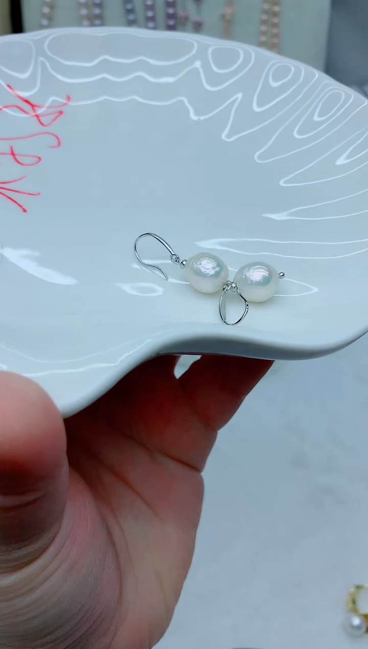 未镶嵌耳饰淡水珍珠多样性发其一【非无瑕】