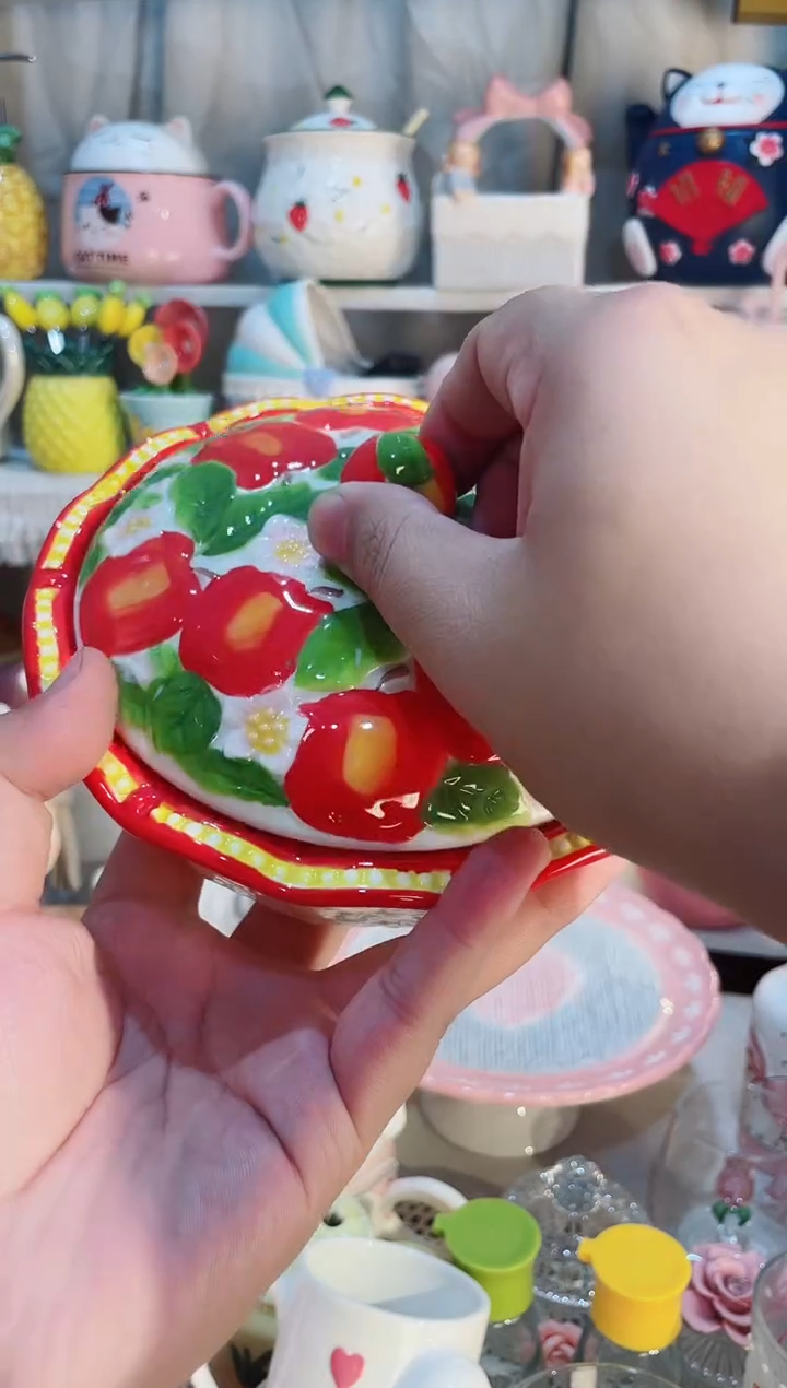 【闪购商品】瓷片苹果碗 质量好发货快放心拍