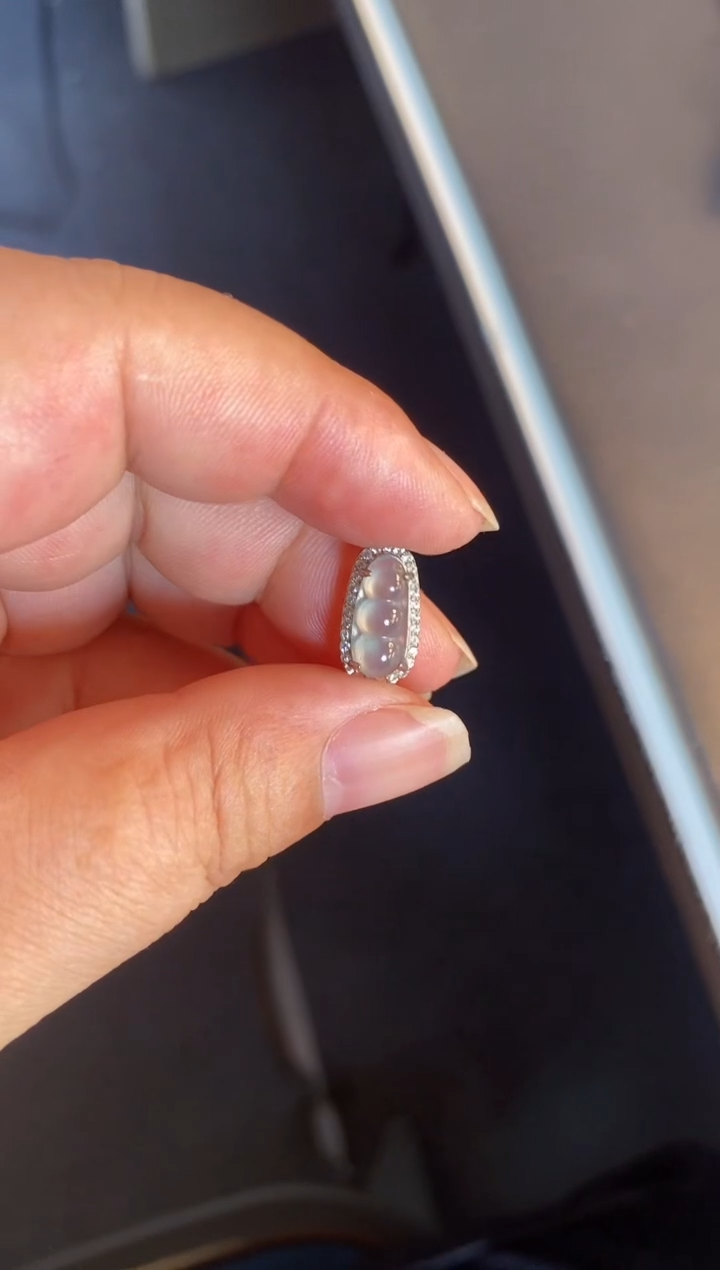 吊坠(不含链)银S925镶嵌翡翠1