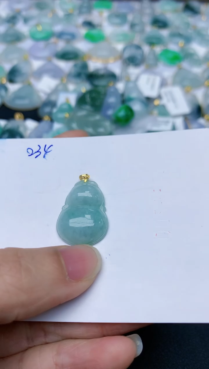 【闪购商品】翡翠颈饰18K金镶嵌天然翡翠A货 234   