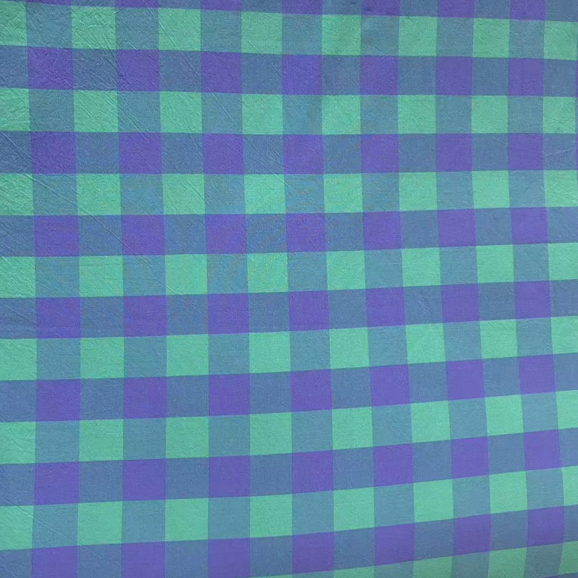 色织水洗棉面料    1   绿野仙踪三分格