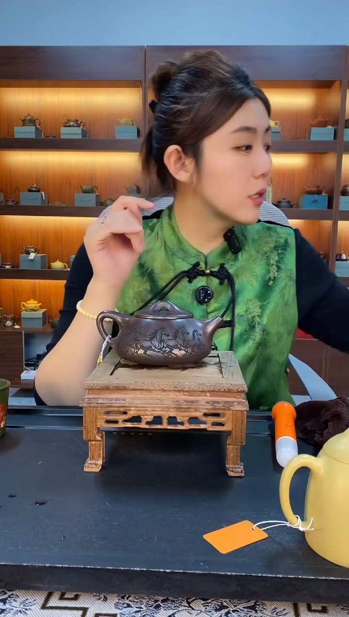 茶壶紫砂大品马到成功景舟石瓢 赤龙血砂（速干）赵园静