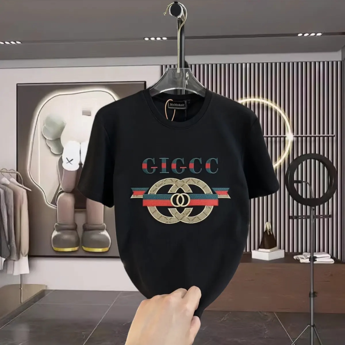 短袖T恤印花短袖情侣装夏季圆领男士休闲白色半袖时尚