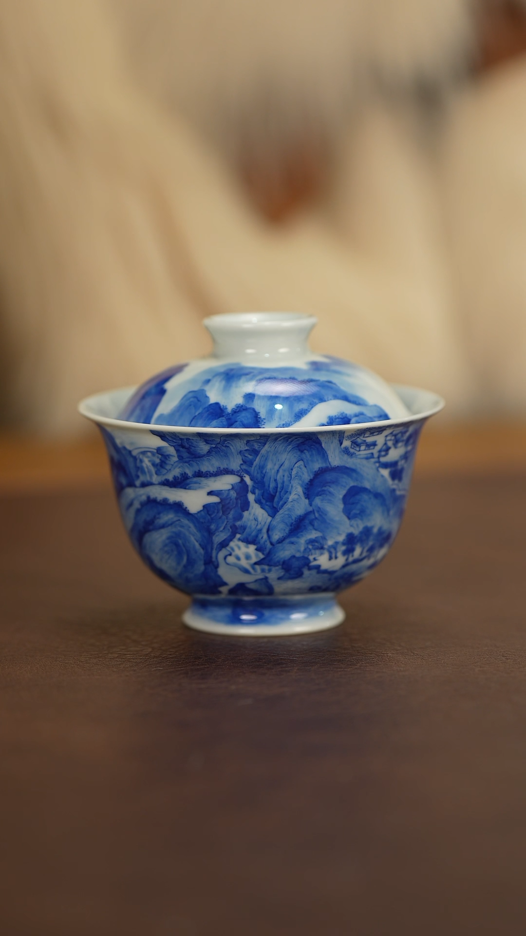 【闪购商品】恒垣山房千里江山盖碗