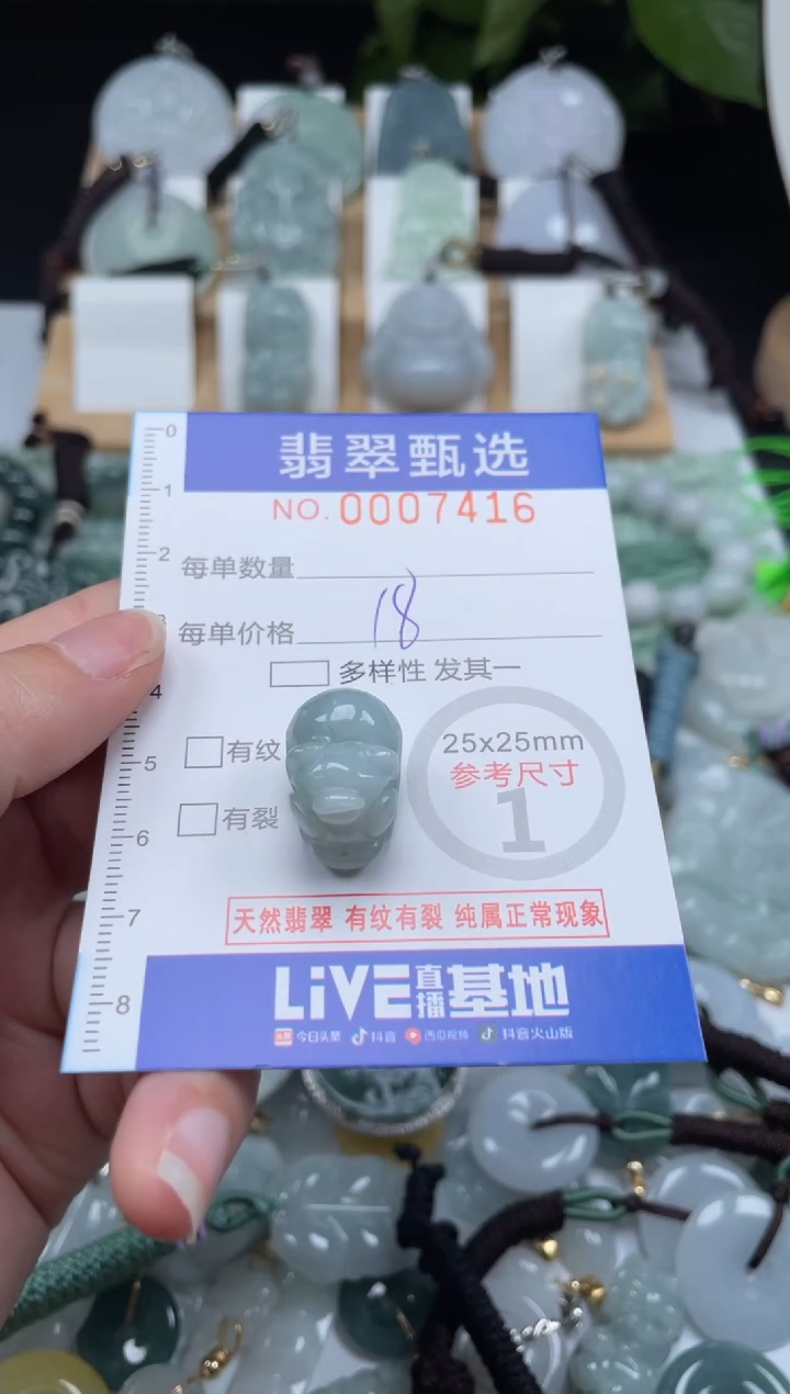 【闪购商品】翡翠未镶嵌颈饰00..7416