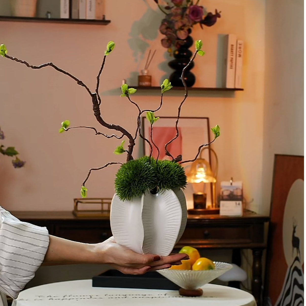 清川·仿真花假花高级感轻奢高档设计感摆件家居装饰摆设