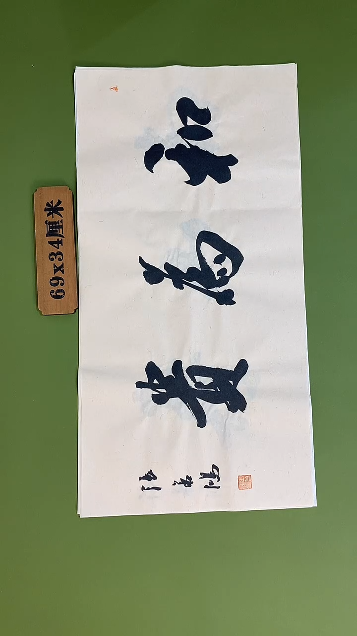 书法书法 张若鸿 尺寸69cm*34cm    