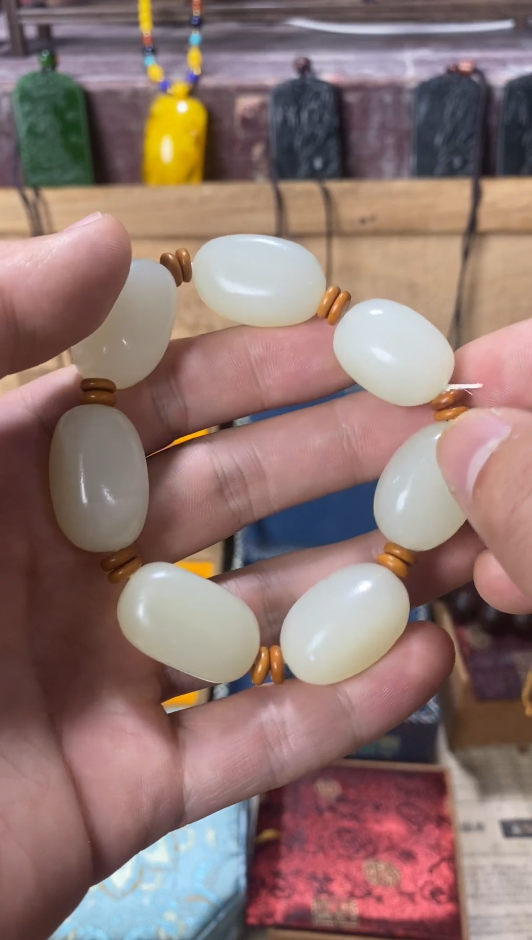 手链未镶嵌和田玉（糖玉）猪妹专属精品链接