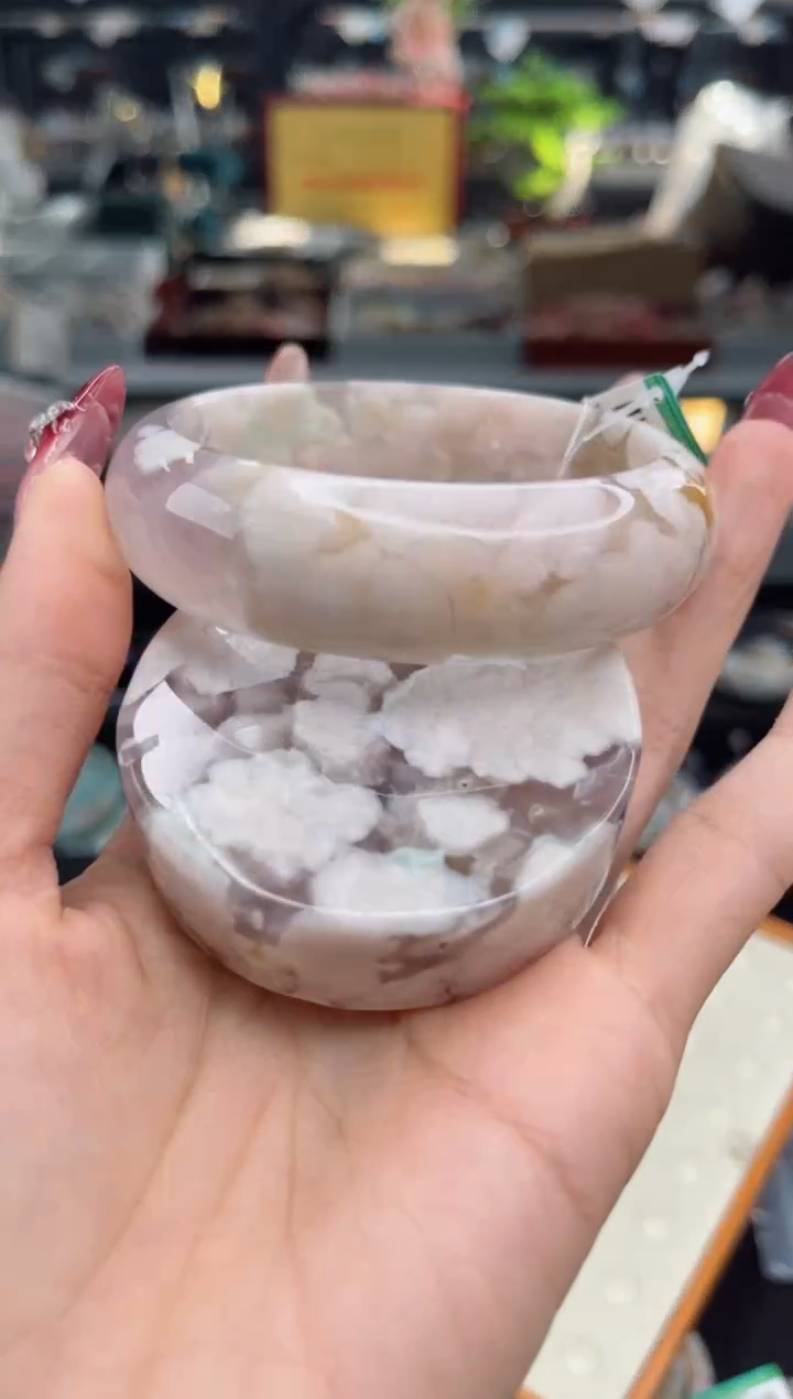 【闪购商品】石英质玉手镯未镶嵌60圈口（赠品镯心）3571403