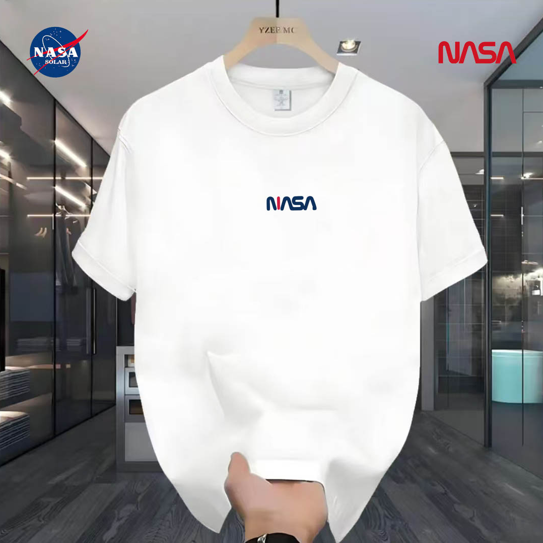 【万针刺绣】NASA联名夏季潮牌短袖T恤微宽松时尚男女同款百搭55