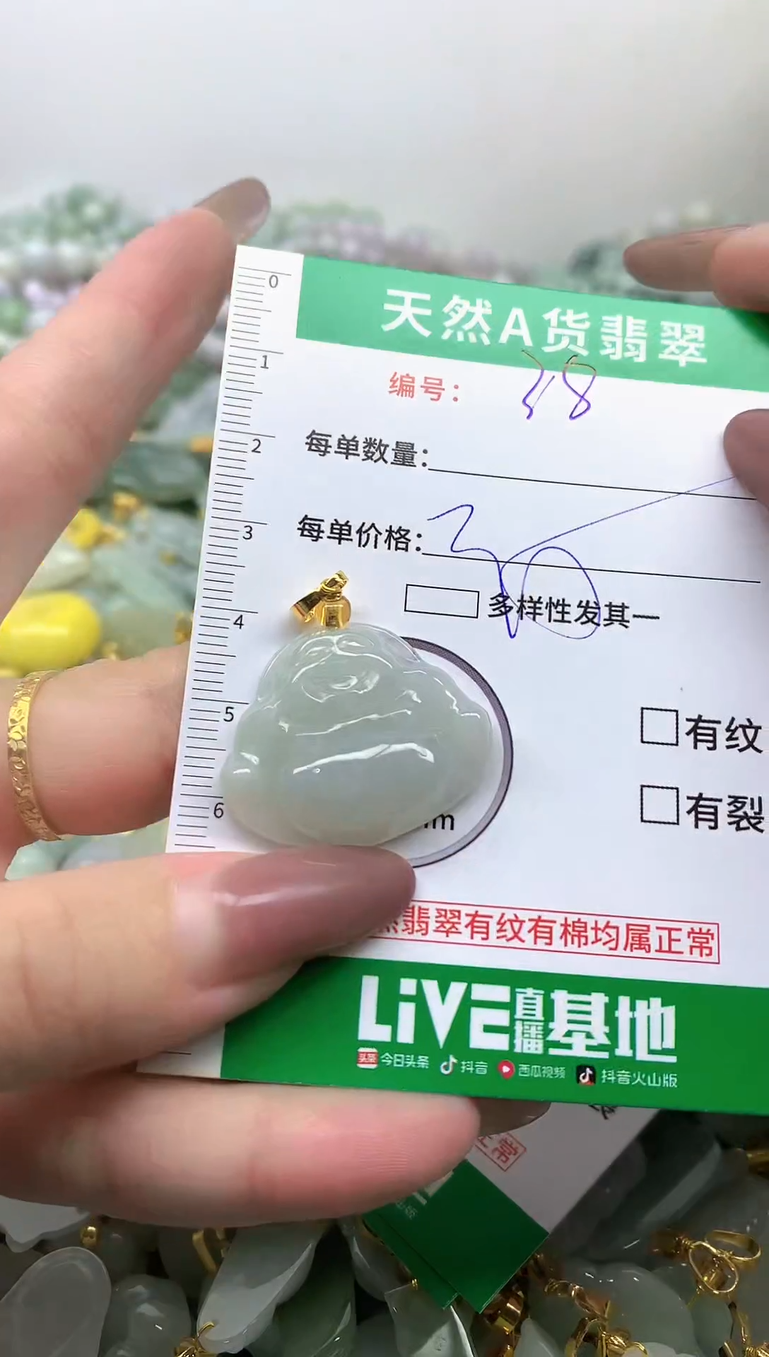 颈饰未镶嵌翡翠未镶嵌a货翡翠-38