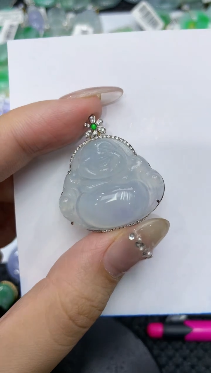 【闪购商品】翡翠颈饰18K金镶嵌222222222