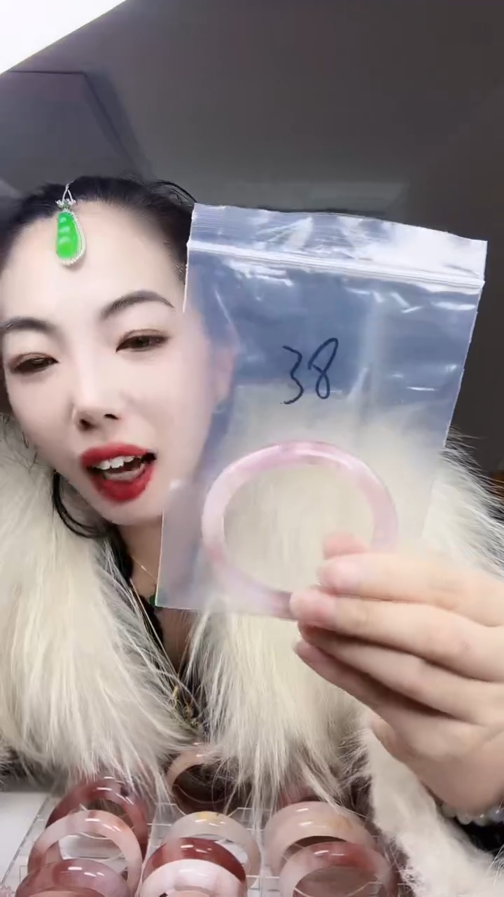 未镶嵌手镯石英质玉新疆金丝玉手镯56-57 圈口