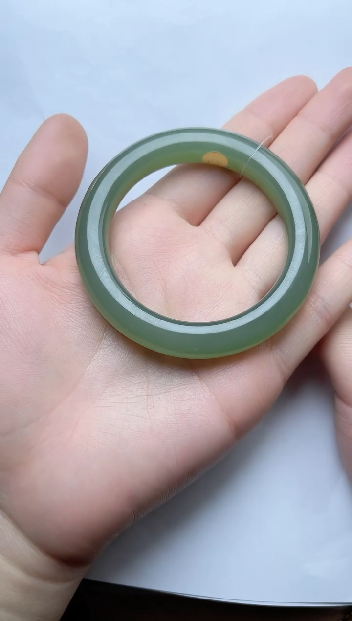 【闪购商品】和田玉手镯未镶嵌53.6圈口kk